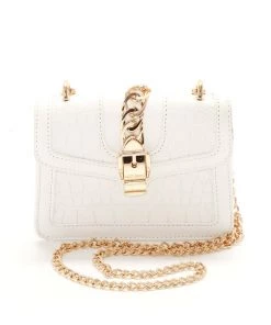 Mysite New Today Don't Bother Me Mini Crossbody - White
