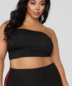 Fashion Nova Come Get It Bae Top - Black