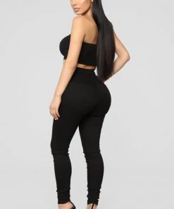 Fashion Nova Come Get It Bae Top - Black