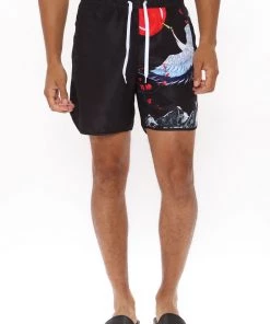 Mysite New Today Leggo To Kyoto Volley Trunk - Black/Red