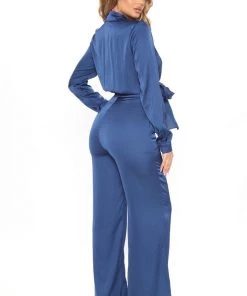 Fashion Nova Got It Like That Satin Jumpsuit - Navy Best Sellers 10 Fashion Nova Got It Like That Satin Jumpsuit - Navy Best Sellers