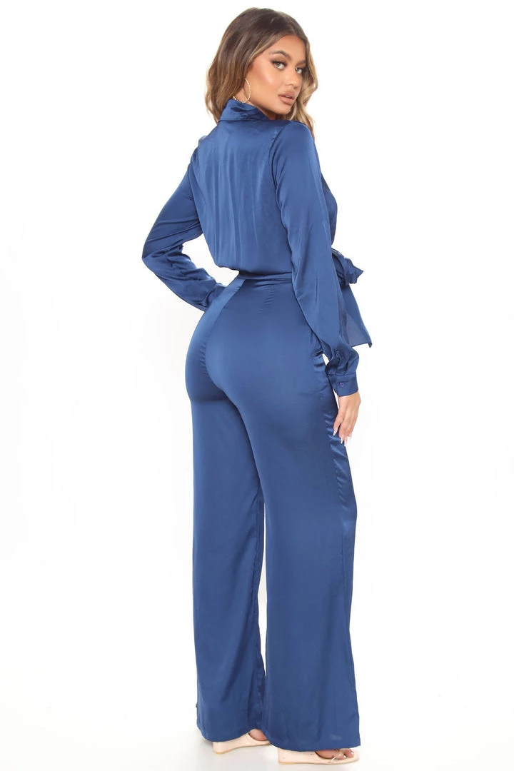 Fashion Nova Got It Like That Satin Jumpsuit - Navy Best Sellers 3 Fashion Nova Got It Like That Satin Jumpsuit - Navy Best Sellers