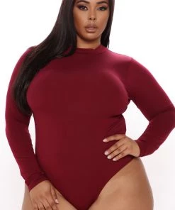 Fashion Nova Melanie Mock Neck Bodysuit - Wine Best Sellers 17 Fashion Nova Melanie Mock Neck Bodysuit - Wine Best Sellers