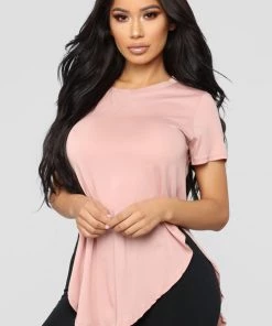 Mysite New Today Laid Back Tee - Mauve