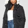 Fashion Nob Winter Blowout Lost In Time Puffer Jacket - Black