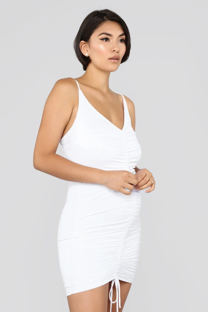 Fashion Nob Influencer Looks Shanghai Ruched Dress - White 16 Fashion Nob Influencer Looks Shanghai Ruched Dress - White