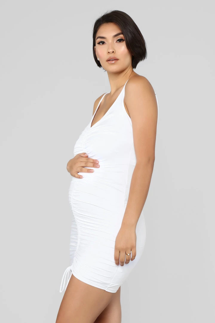 Fashion Nob Influencer Looks Shanghai Ruched Dress - White 14 Fashion Nob Influencer Looks Shanghai Ruched Dress - White