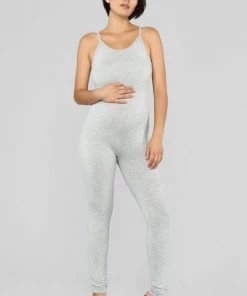 Mysite New Today Nova Season Jumpsuit - Heather Grey 37 Mysite New Today Nova Season Jumpsuit - Heather Grey