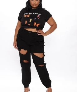 Fashion Nova Teddies & Babydolls Float Like A Butterfly Tee - Black 13 Fashion Nova Teddies & Babydolls Float Like A Butterfly Tee - Black