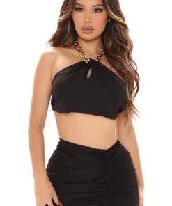 Fashion Nova SETS Nothing Lasts Forever Maxi Skirt Set - Black