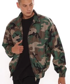 FashionNob Camo Life Bomber Jacket - Camouflage