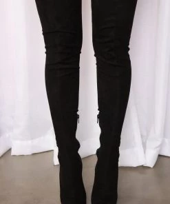 Fashion Nova Extra Attention Over The Knee Boots - Black SHOES