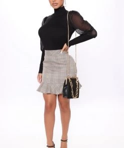 Fashion Nova Meet Me In Manhattan Sweater - Black Teddies & Babydolls