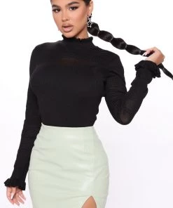 Fashion Nova Teddies & Babydolls Latest Addiction Sweater - Black