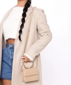 Fashion Nova Meet You There Mini Bag - Nude Teddies & Babydolls