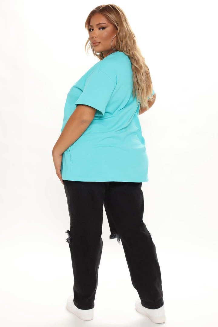 Fashion Nova Teddies & Babydolls Stay Humble Butterfly Tunic Top - Mint