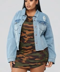Fashion Nob Denim Craze Jacket - Light Wash
