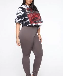 Fashion Nova Teddies & Babydolls Smooth Operator High Rise Legging - Charcoal