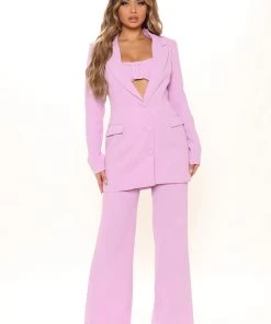 Fashion Nova Lilliane 3 Piece Blazer Set - Lilac Office Babe 7 Fashion Nova Lilliane 3 Piece Blazer Set - Lilac Office Babe