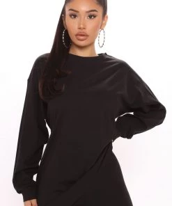 Fashion Nova Paparazzi Legging Set - Black