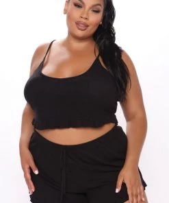 Fashion Nova Sleepwear & Robes Staying The Night PJ Set - Black 8 Fashion Nova Sleepwear & Robes Staying The Night PJ Set - Black