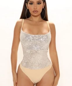 Fashion Nova SETS Sweet Tooth Sequin Skirt Set - Silver