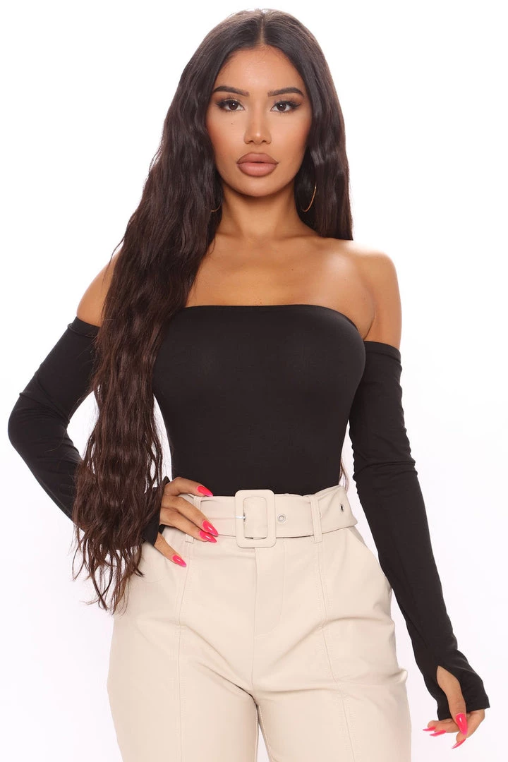 Fashion Nova High Expectations Bodysuit - Black 4 Fashion Nova High Expectations Bodysuit - Black
