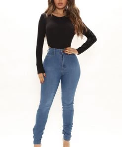 FashionNob Teddies & Babydolls Better Days Ribbed Bodysuit - Black