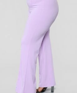 Fashion Nova Teddies & Babydolls Victoria High Waisted Dress Pants - Lavender