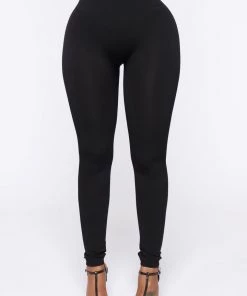 Fashion Nova Smooth It Out High Rise Legging - Black