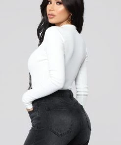 Mysite Grind Time Beyond Long Sleeve Bodysuit - White New Today