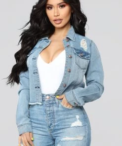 Fashion Nob Denim Craze Jacket - Light Wash