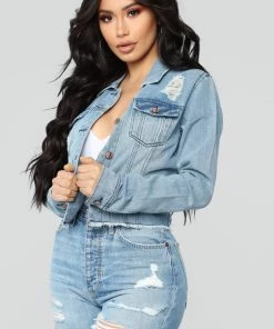 Fashion Nob Denim Craze Jacket - Light Wash