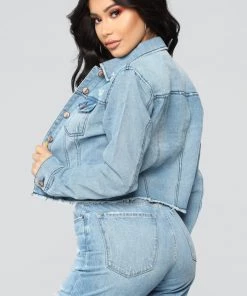 Fashion Nob Denim Craze Jacket - Light Wash