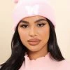 FashionNob Butterfly Princess Beanie - Pink