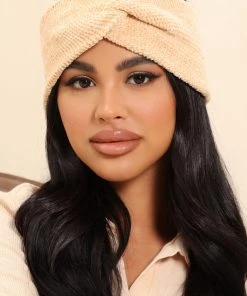 Fashion Nova Warm Soul Chenille Headband - Nude