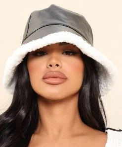 Fashion Nova New Today Got You Staring Bucket Hat - Black