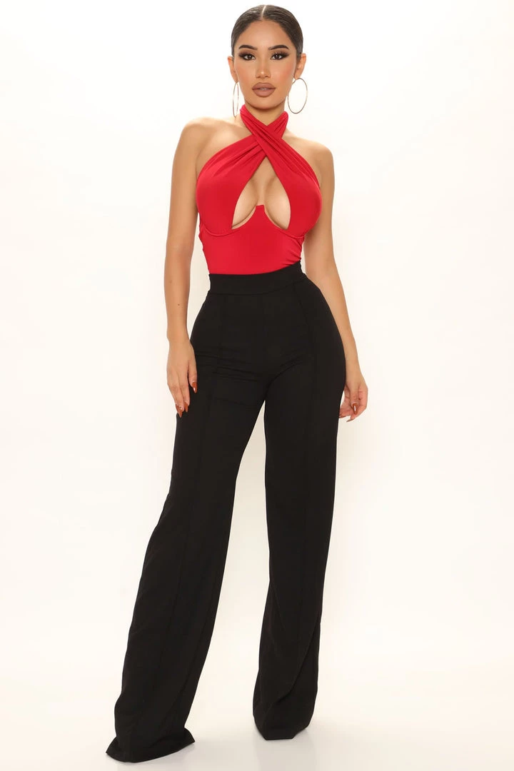 Fashion Nova Best Sellers Not On The List Halter Bodysuit - Red 2 Fashion Nova Best Sellers Not On The List Halter Bodysuit - Red