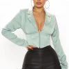 Fashion Nova Teddies & Babydolls Sorry It's Girls' Night Out Top - Sage