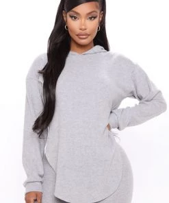 Fashion Nova SETS Cutting Corners Legging Set - H.Grey