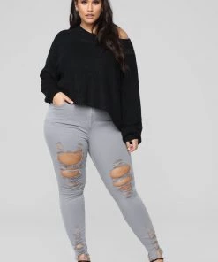 Mysite New Today Tell Your Boy Bye Jeans - Grey 30 Mysite New Today Tell Your Boy Bye Jeans - Grey