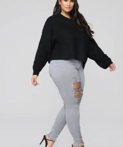 Mysite New Today Tell Your Boy Bye Jeans - Grey 32 Mysite New Today Tell Your Boy Bye Jeans - Grey