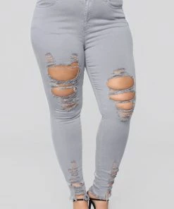 Mysite New Today Tell Your Boy Bye Jeans - Grey 31 Mysite New Today Tell Your Boy Bye Jeans - Grey