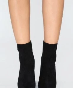 Fashion Nova Best Sellers Who Said Bootie - Black