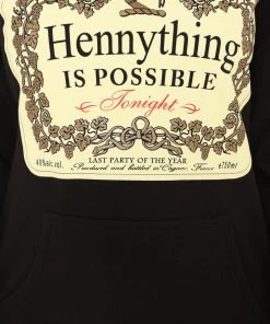 Fashion Nova Hennything Is Possible Oversized Hoodie - Black Best Sellers