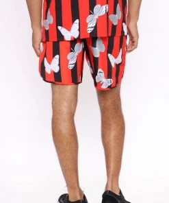 Mysite New Today Too Fly For This Volley Trunk - Red/Black