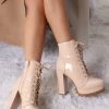 Fashion Nova No Strings Attached Booties - Nude Best Sellers