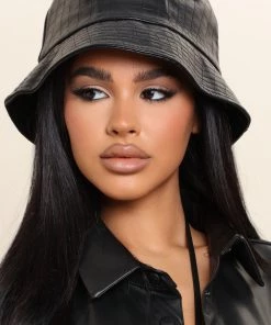 FashionNob Teddies & Babydolls Adore Me Yet Bucket Hat - Black