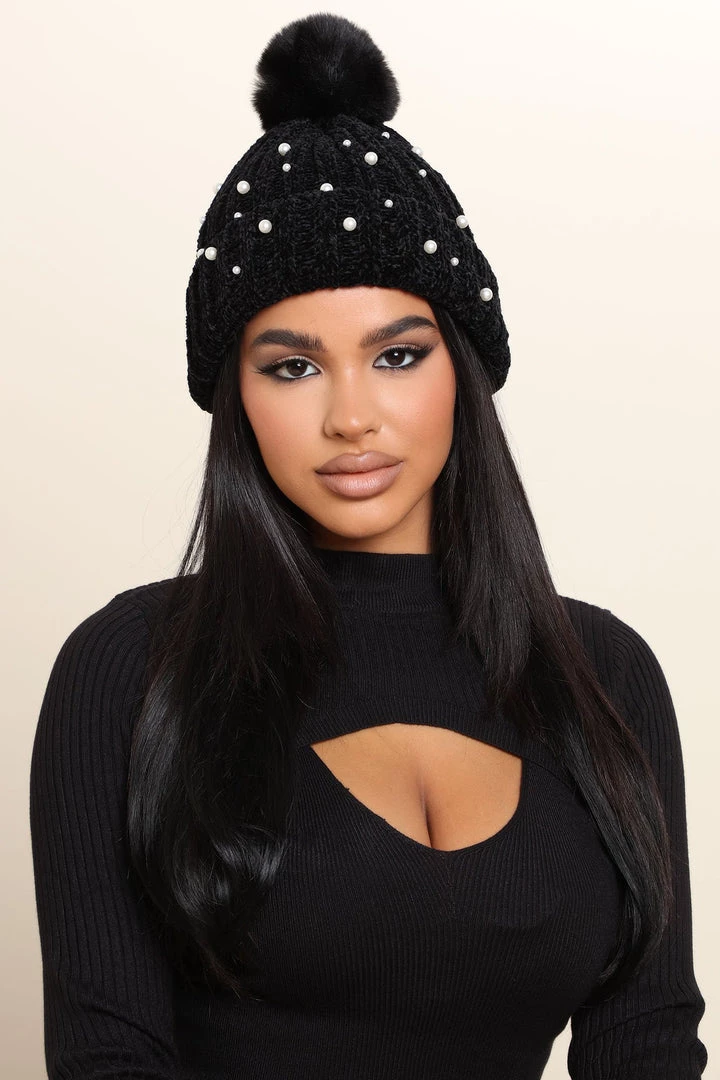 FashionNob Aspen For The Weekend Beanie - Black Teddies & Babydolls 1 FashionNob Aspen For The Weekend Beanie - Black Teddies & Babydolls