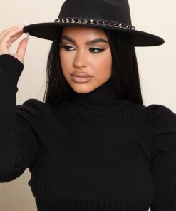 Fashion Nova Best Sellers Make Your Mark Fedora - Black